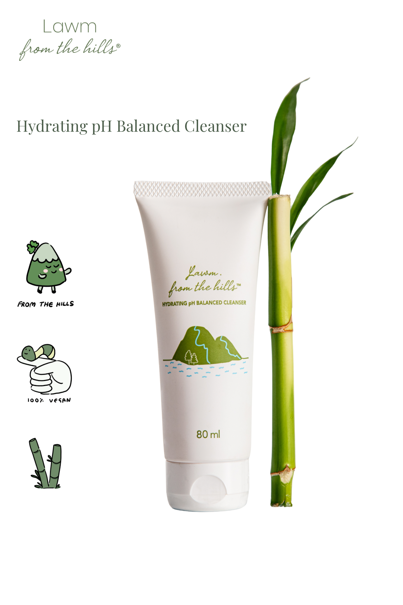 Lawm from the hills Hydrating pH Balanced Face Cleanser (80g)