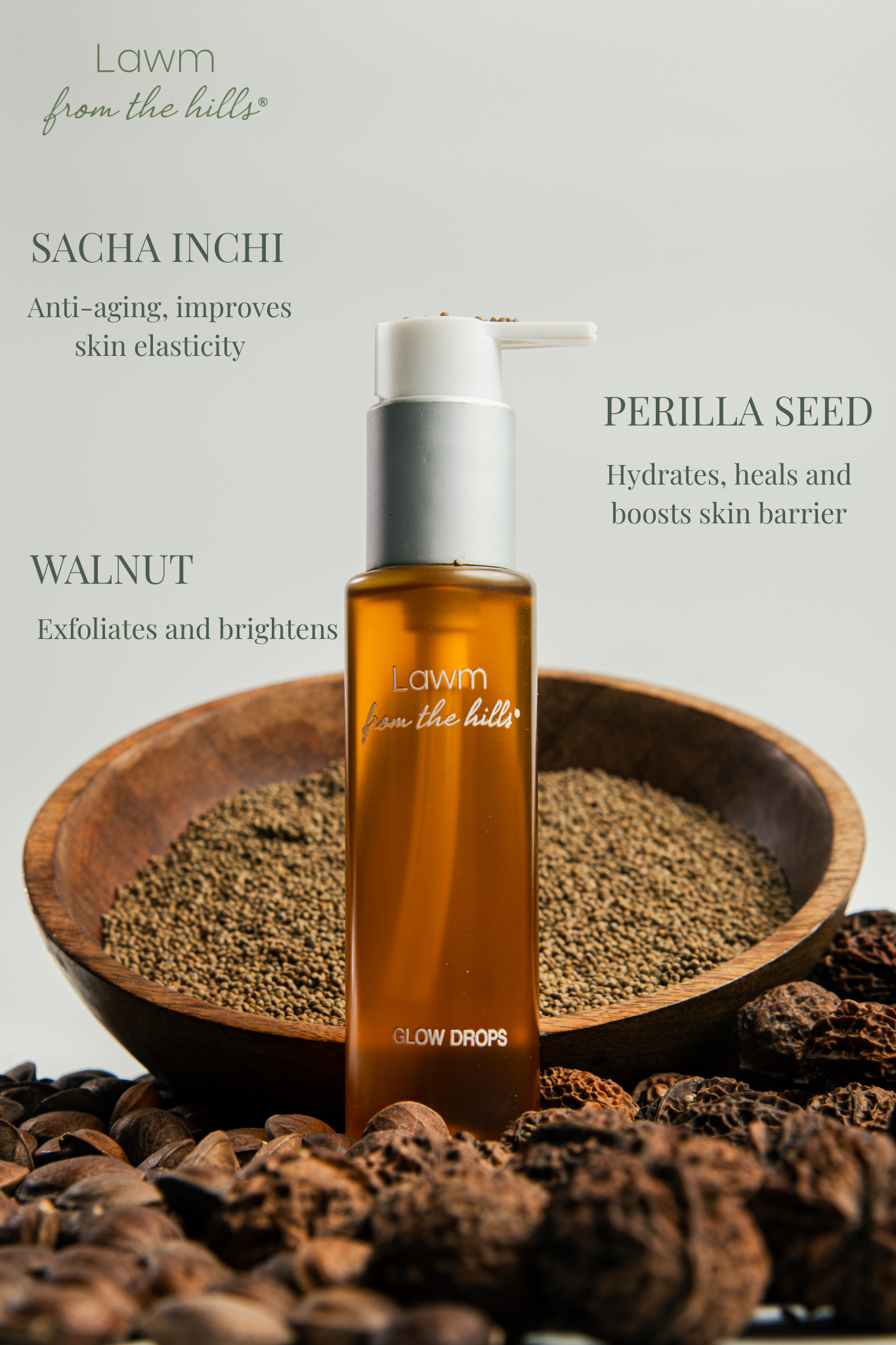 Lawm from the hills Glow Drops Face oil (100ml)