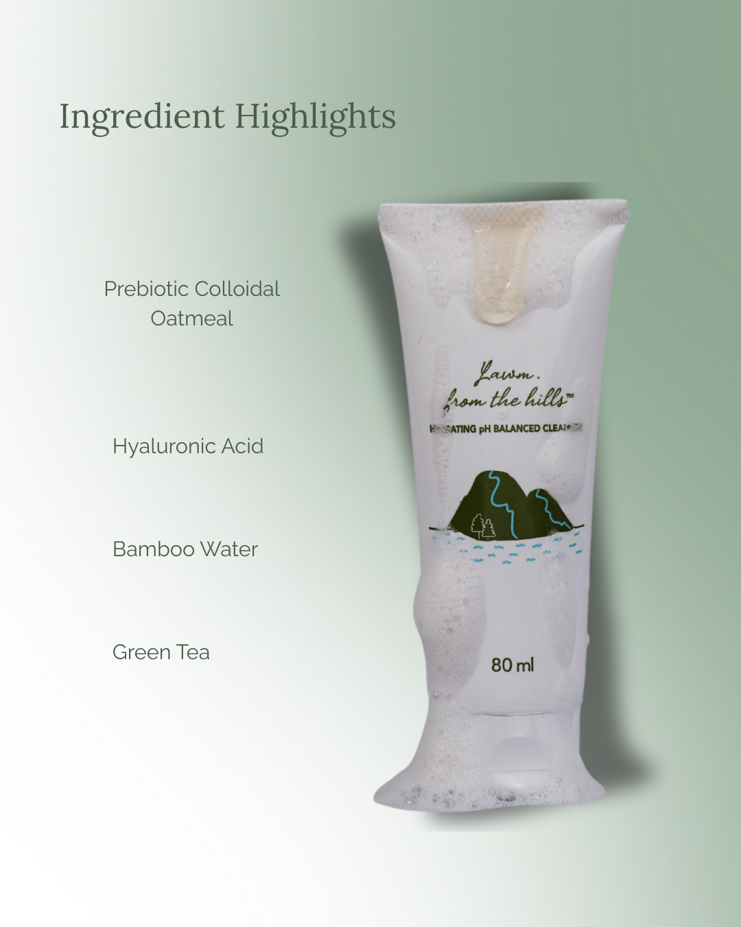 Lawm from the hills Hydrating pH Balanced Face Cleanser (80g)