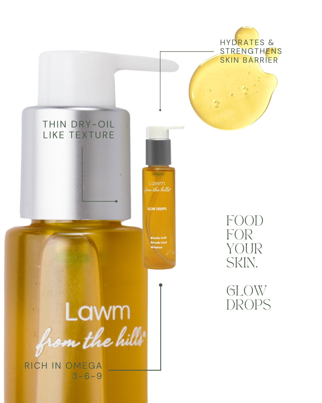 Lawm from the hills Glow Drops Face oil (100ml)