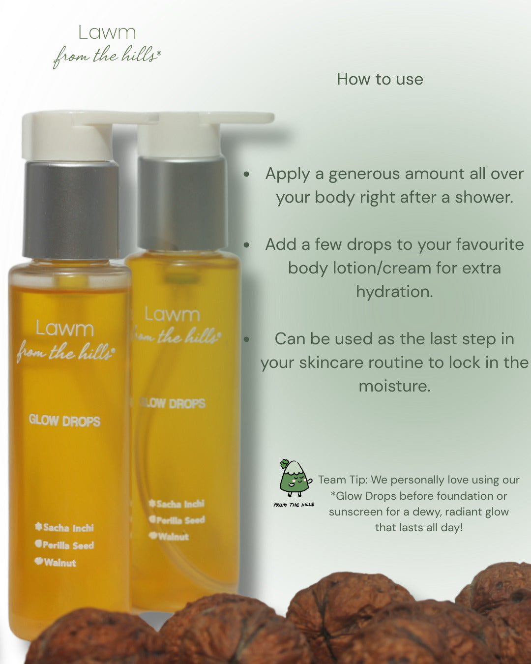 Lawm from the hills Glow Drops Face oil (100ml)