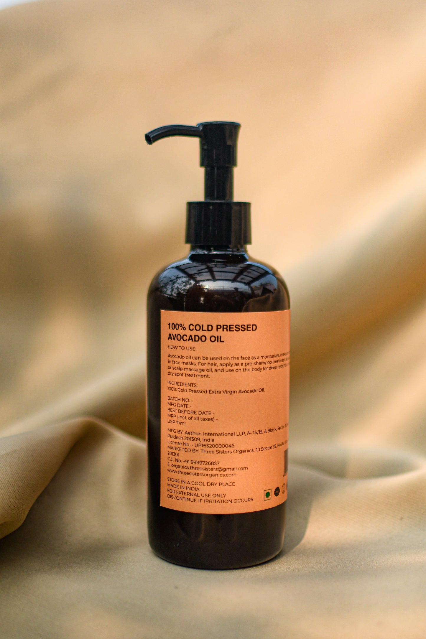 Three Sisters Organics | 100% Cold Pressed Avocado Oil
