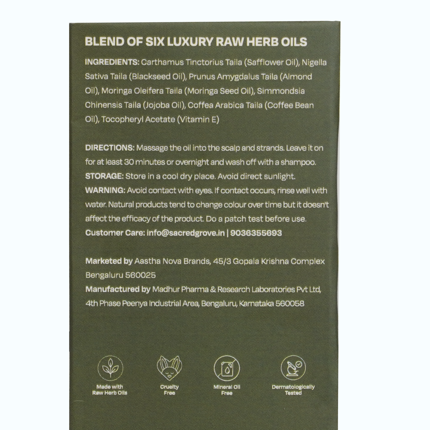 Sacred Grove Coffee Bean & Blackseed Nourishing Hair Oil