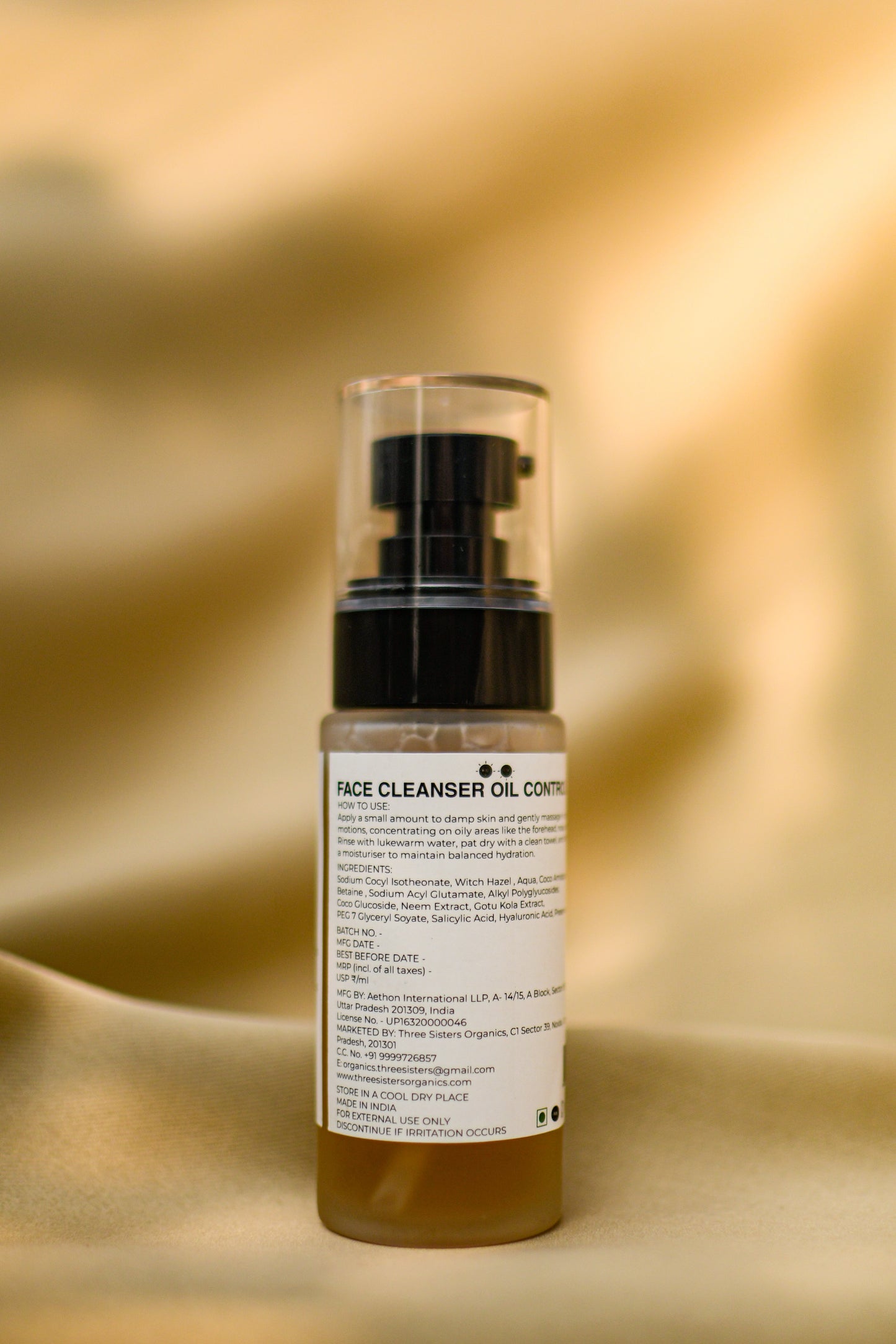 Three Sisters Organics | Face Cleanser Oil Control