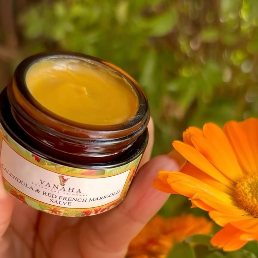 VANAHA BOTANICAL Calendula & Red French Marigold Face Salve 15g