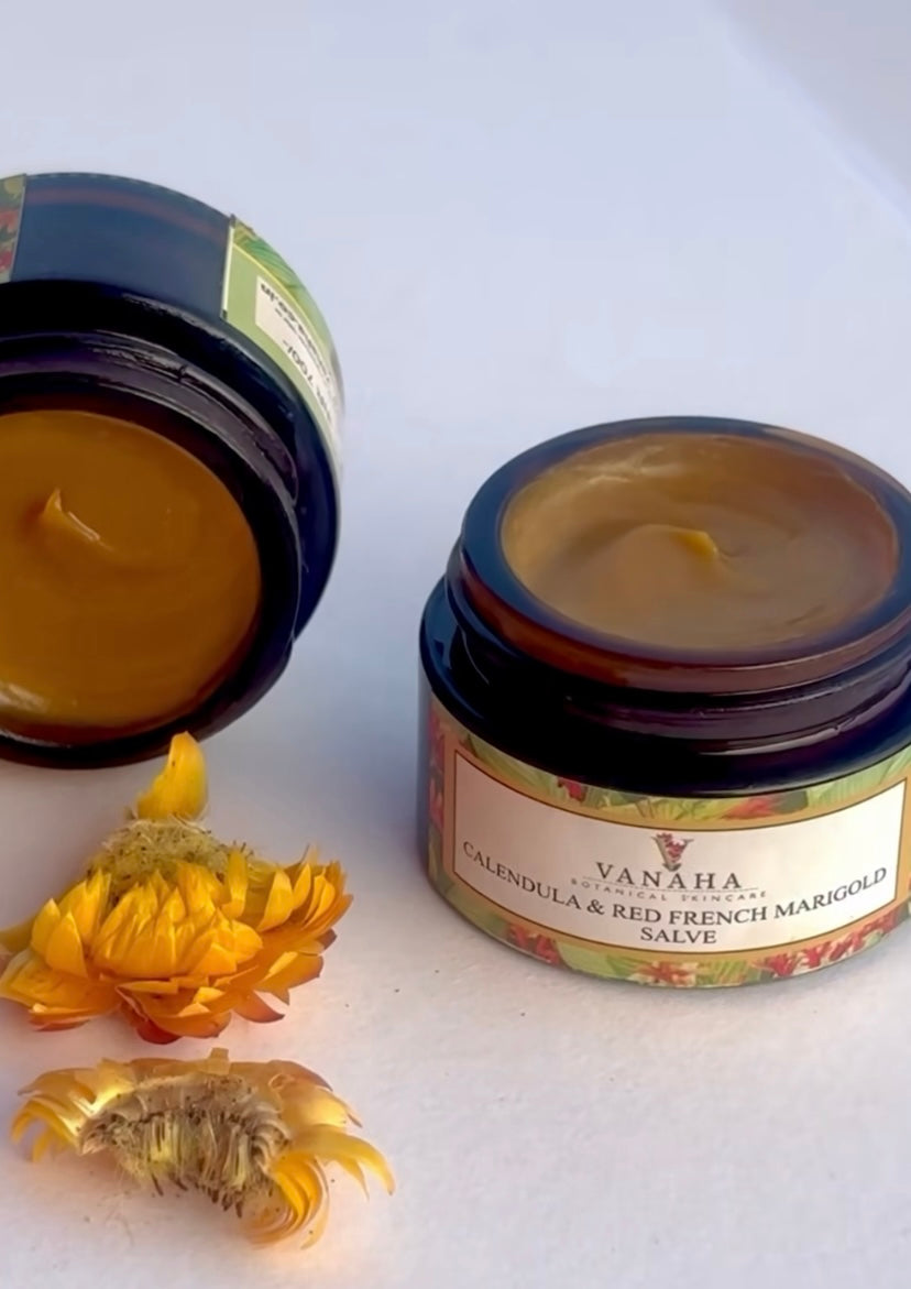 VANAHA BOTANICAL Calendula & Red French Marigold Face Salve 15g