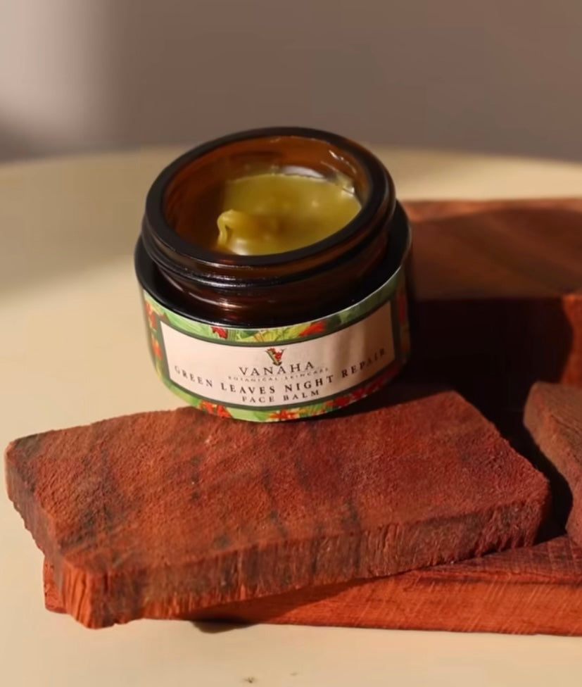VANAHA BOTANICAL Green Leaves Night Repair Face Balm 15g