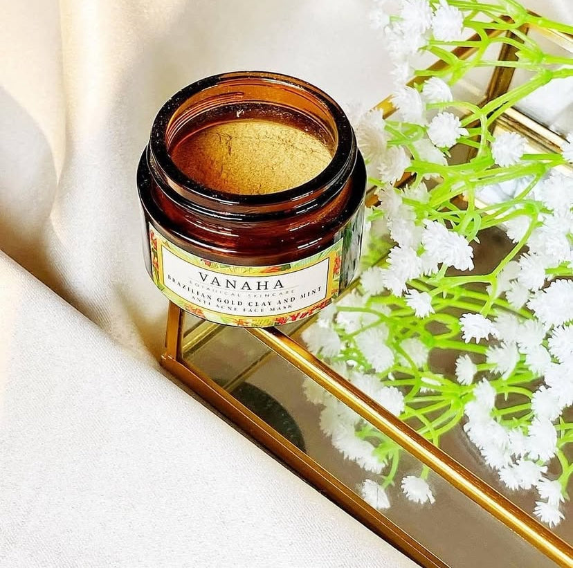 VANAHA BOTANICAL Brazilian Gold Clay and Mint Mask 15g