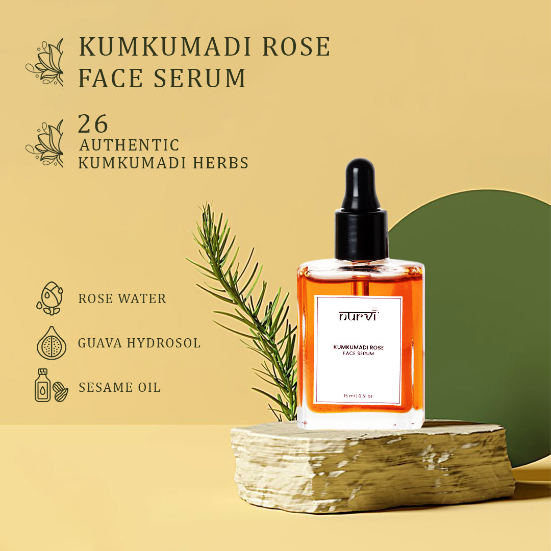 Nurvi Kumkumadi Rose Face Serum