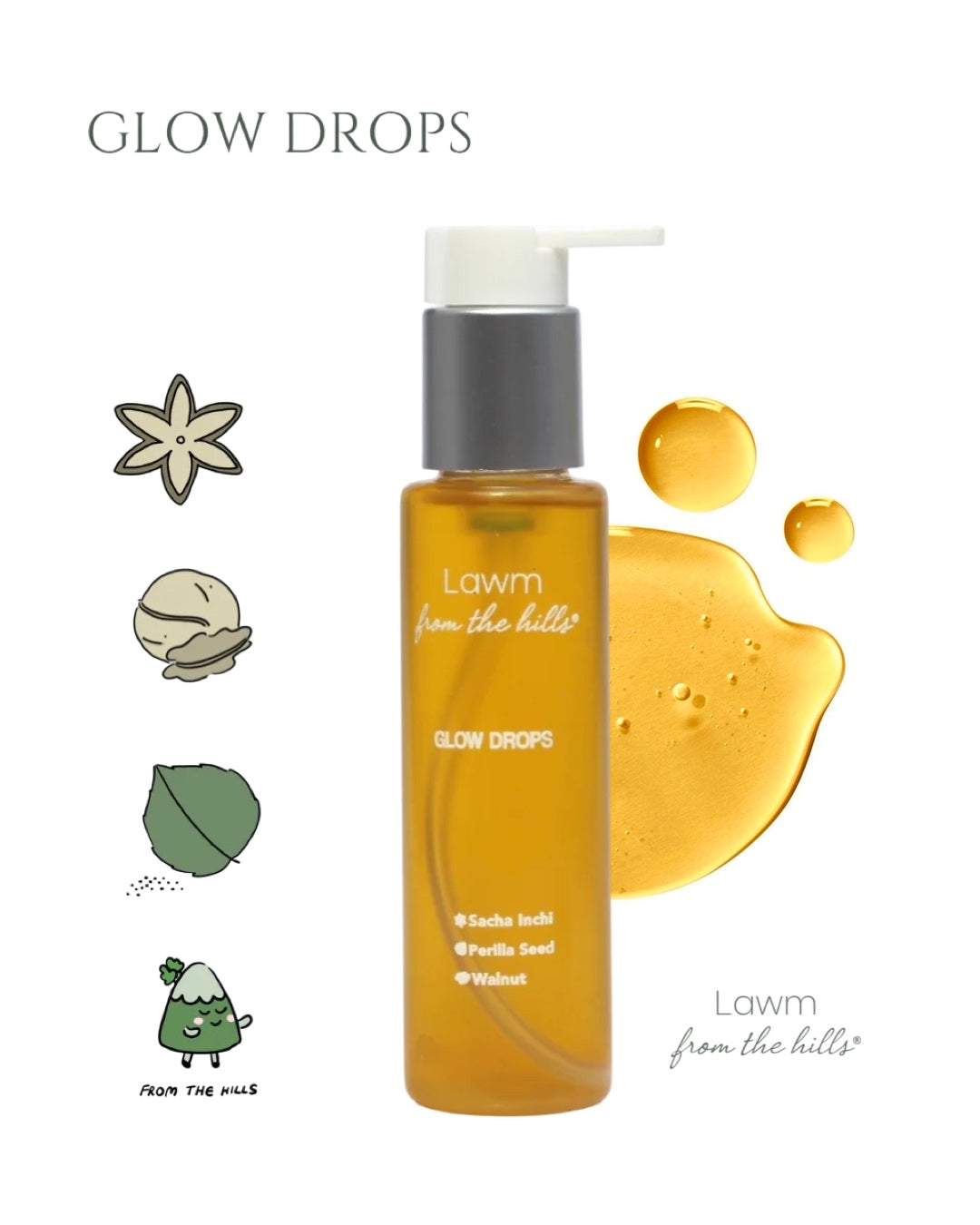 Lawm from the hills Glow Drops Face oil (100ml)