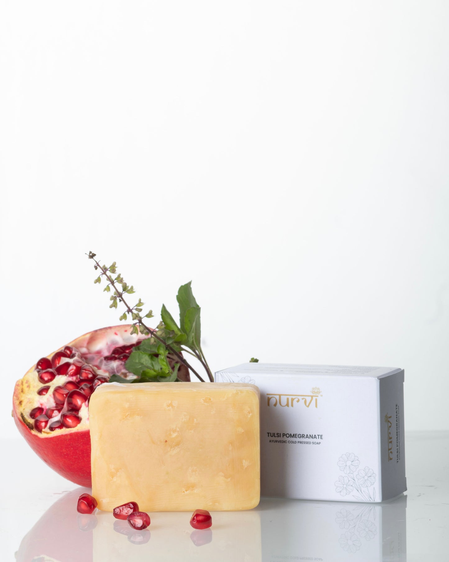 Nurvi Tulsi Pomegranate Cold Pressed Soap