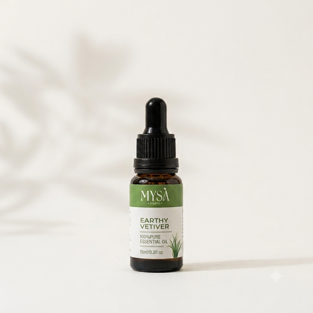 MYSA Organics Pure Vetiver Essential Oil 15ml