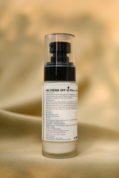 Three Sisters Organics | AM Creme SPF 50 PA+++ UVA+UVB