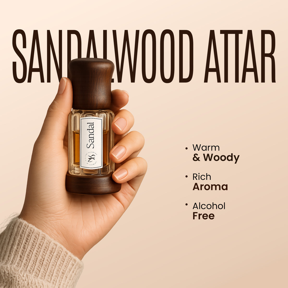 MYSA Organics Sandal Attar 3ml