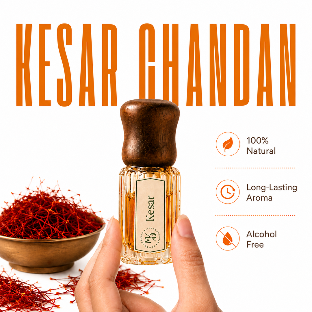 MYSA Organics Kesar Chandan Attar (Saffron & Sandalwood) 3ml