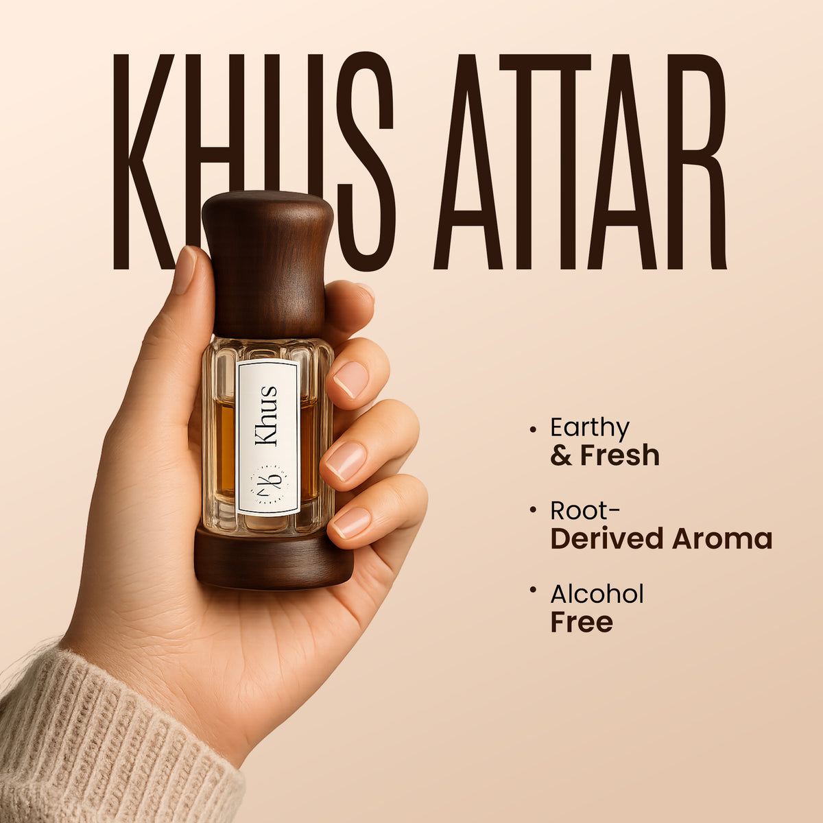 MYSA Organics Khus Attar (Vetiver) 3ml