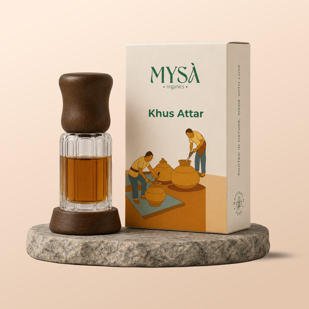 MYSA Organics Khus Attar (Vetiver) 3ml