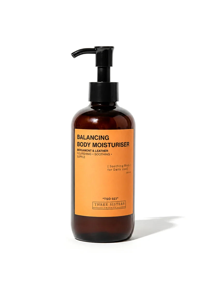 Three Sisters Organics Balancing Body Duo | Bergamot & Leather
