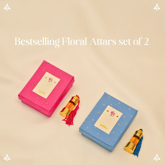 Boond Fragrances | Floral Attar Combo Set | Rose & Jasmine
