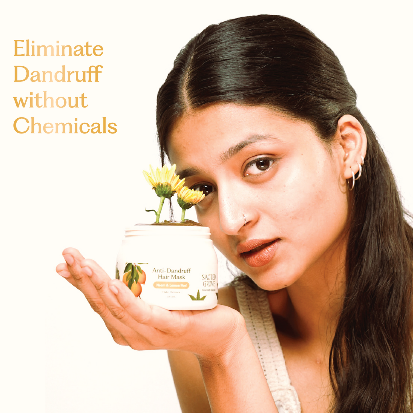 Sacred Grove Neem Leaves & Lemon Peel Anti-Dandruff Hair Mask