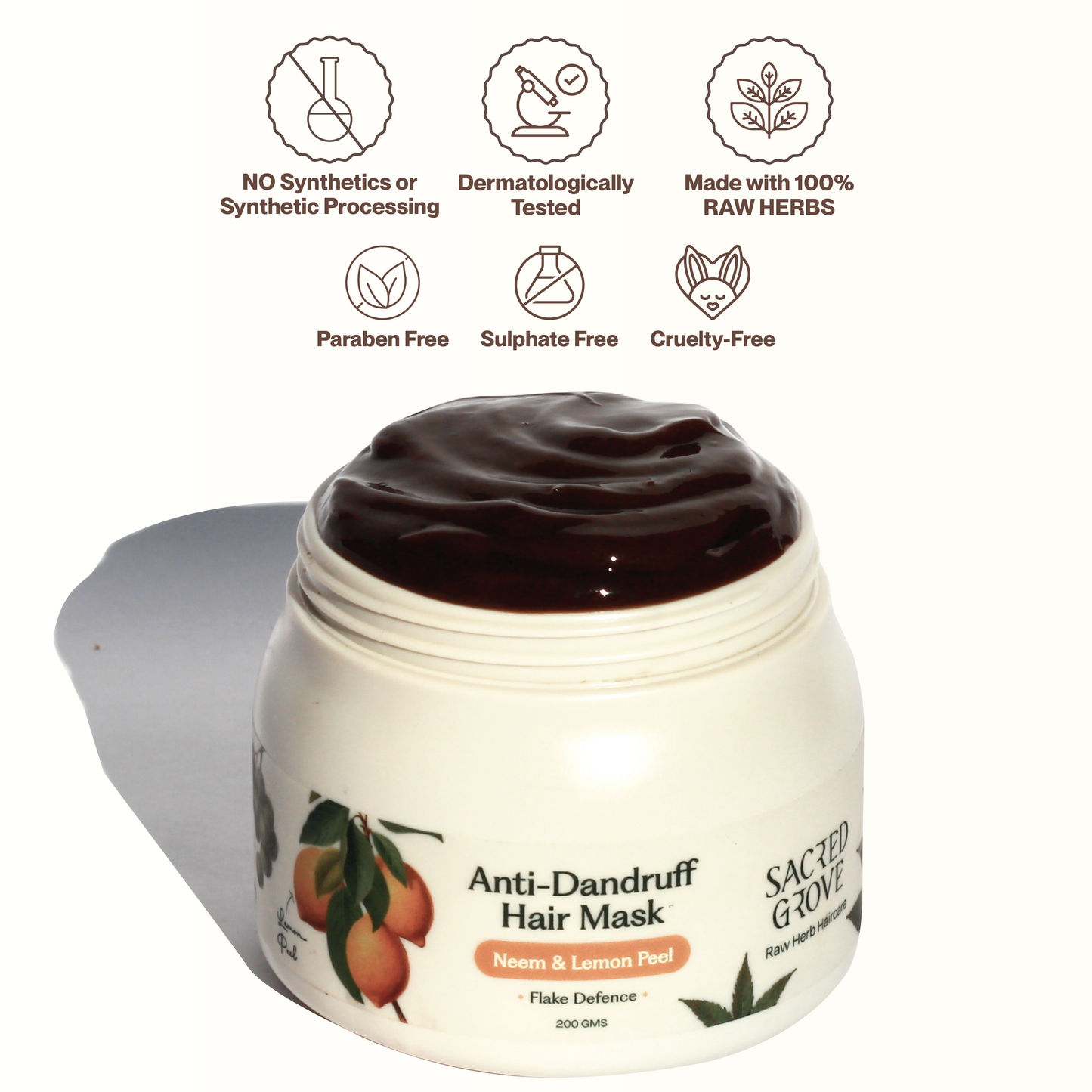 Sacred Grove Neem Leaves & Lemon Peel Anti-Dandruff Hair Mask