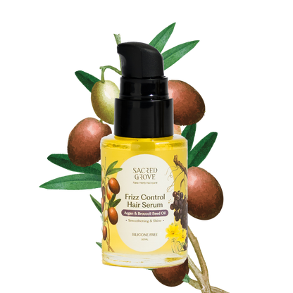 Sacred Grove Argan & Broccoli Seed Frizz Control Serum