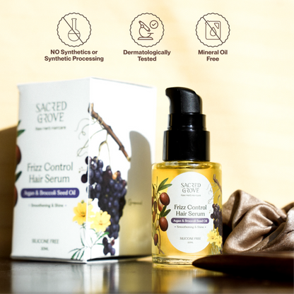 Sacred Grove Argan & Broccoli Seed Frizz Control Serum
