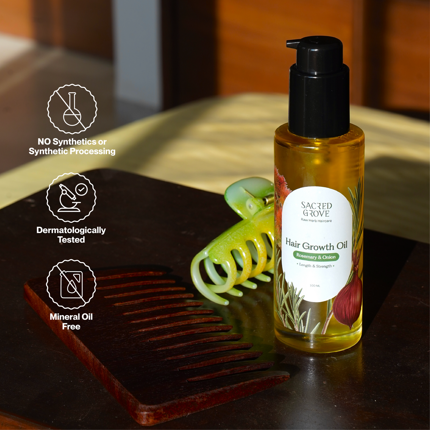 Sacred Grove Rosemary Leaves & Onion Hairgrowth Oil