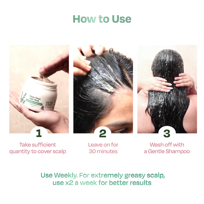 Sacred Grove Licorice & Peppermint Deep Clean Scalp Hair Mask
