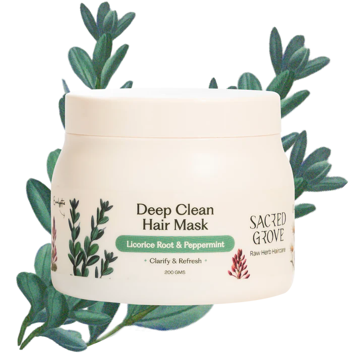 Sacred Grove Licorice & Peppermint Deep Clean Scalp Hair Mask
