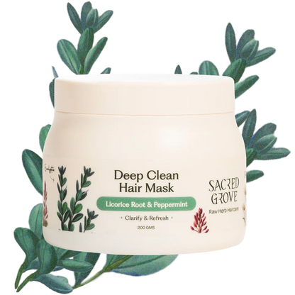 Sacred Grove Licorice & Peppermint Deep Clean Scalp Hair Mask