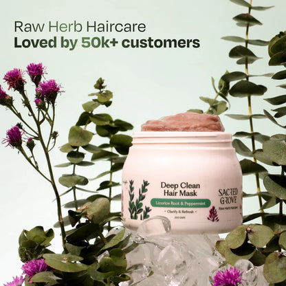 Sacred Grove Licorice & Peppermint Deep Clean Scalp Hair Mask