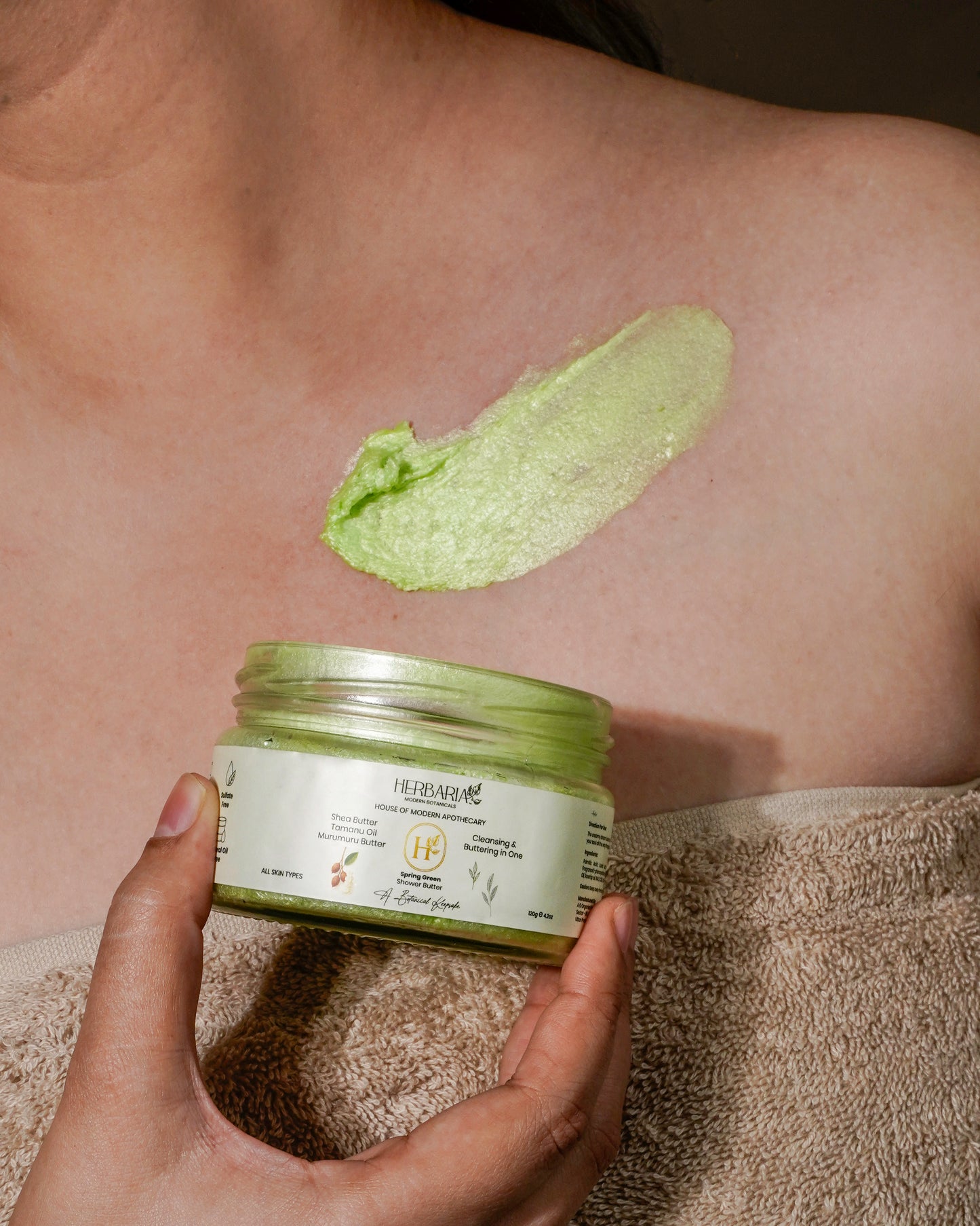 Herbaria Shower Butter Spring Green -  120G