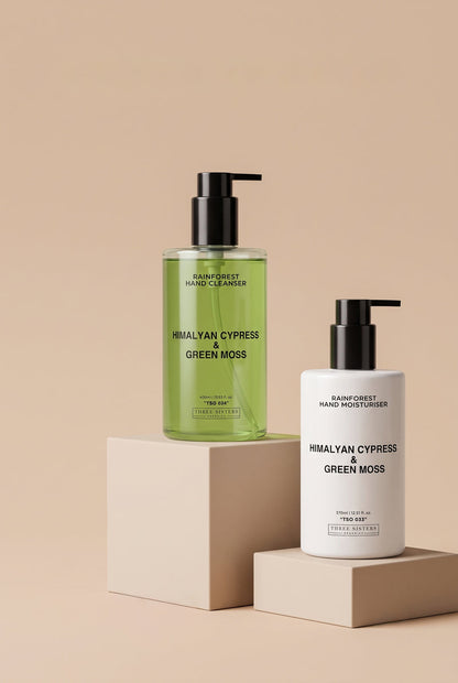 Three Sisters Organics | Himalyan Cypress & Green Moss Hand Care Duo