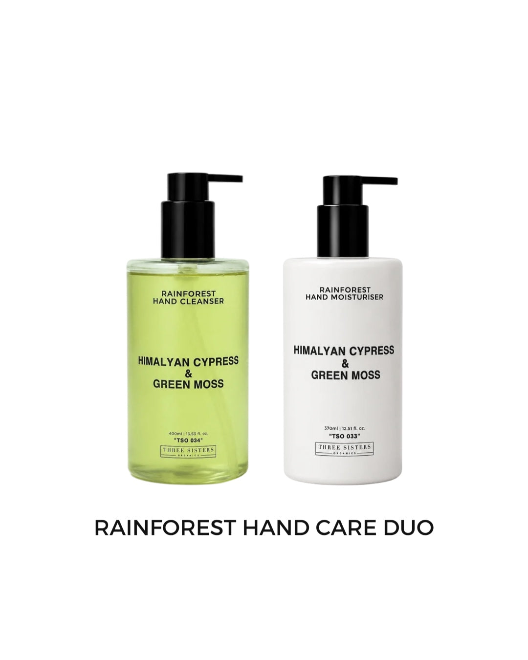 Three Sisters Organics | Himalyan Cypress & Green Moss Hand Care Duo
