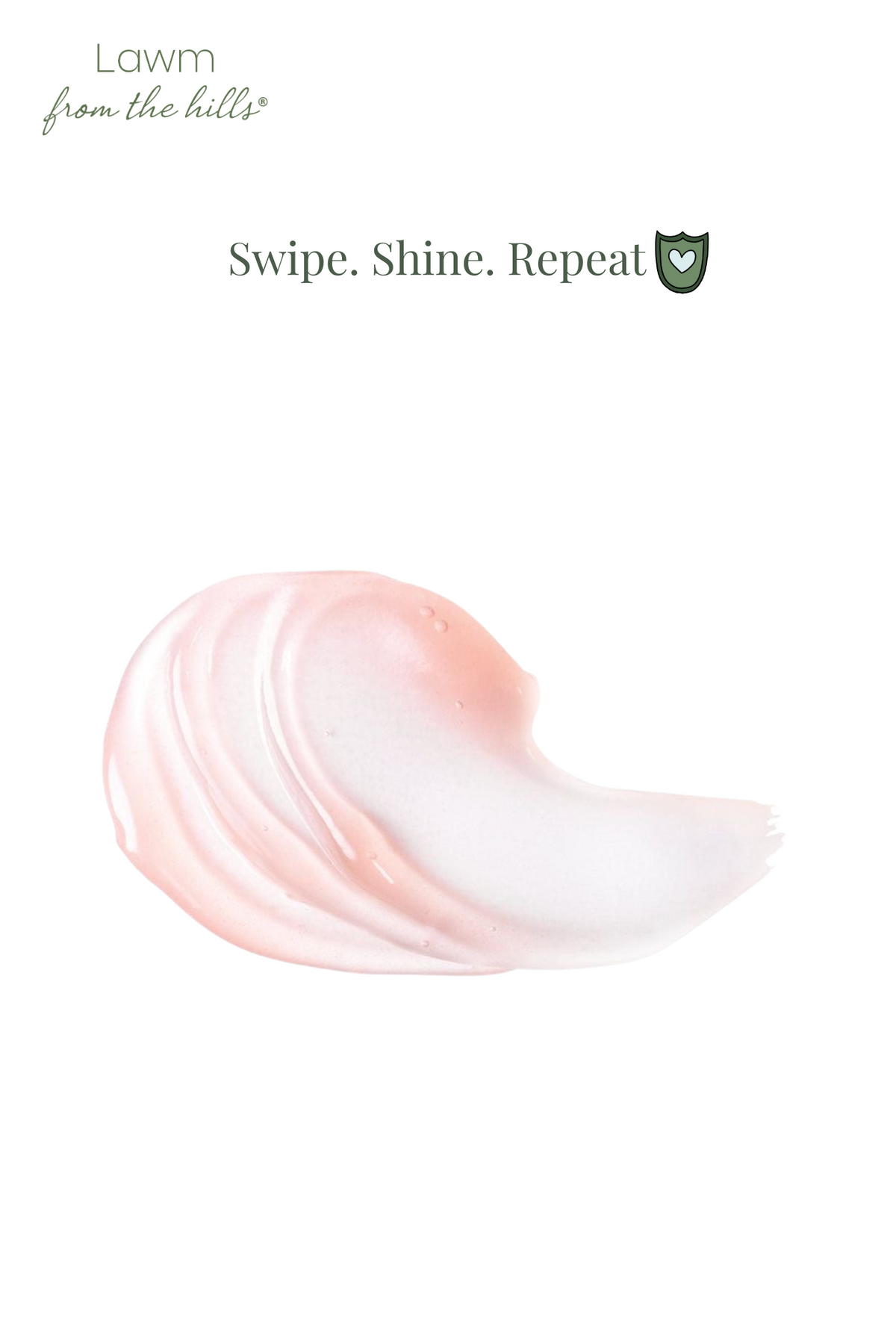 Product smear with 'Lawn from the Hills' branding on a white background
