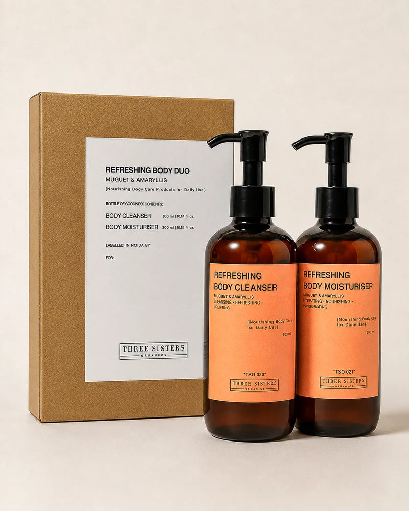 Three Sisters Organics Refreshing Body Duo | Muguet & Amaryllis