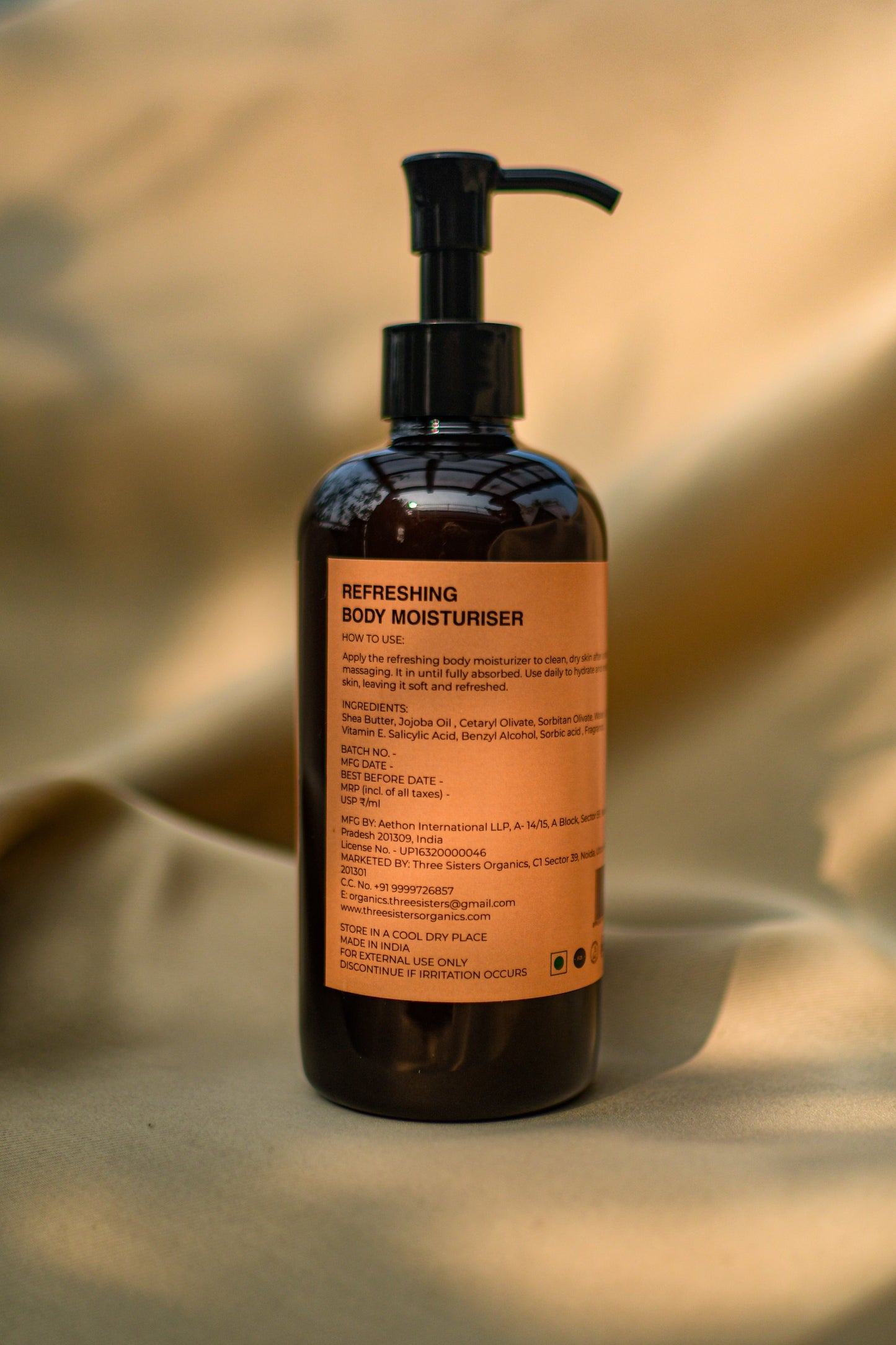 Three Sisters Organics | Refreshing Body Moisturiser