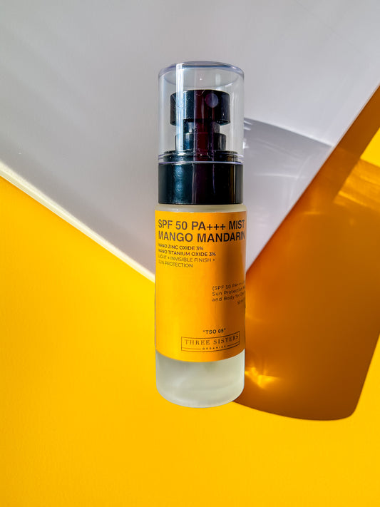 Three Sisters Organics | SPF 50 PA+++ Mist Mango Mandarin