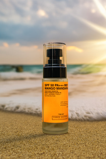 Three Sisters Organics | SPF 50 PA+++ Mist Mango Mandarin