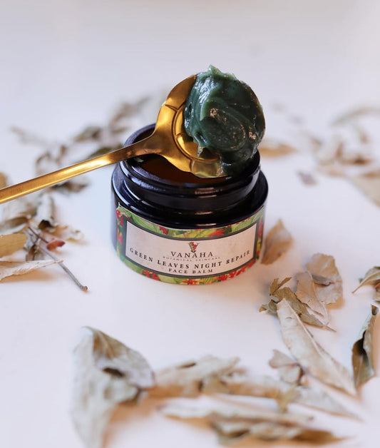 VANAHA BOTANICAL Green Leaves Night Repair Face Balm 15g