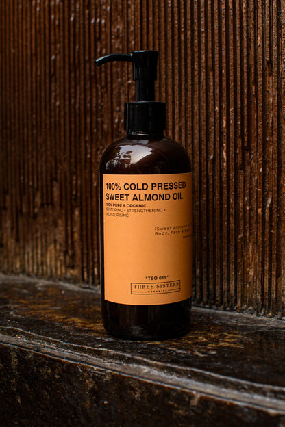 Three Sisters Organics | 100% Cold Pressed  Sweet Almond Oil