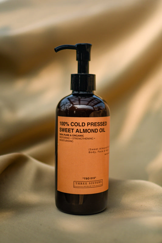 Three Sisters Organics | 100% Cold Pressed  Sweet Almond Oil