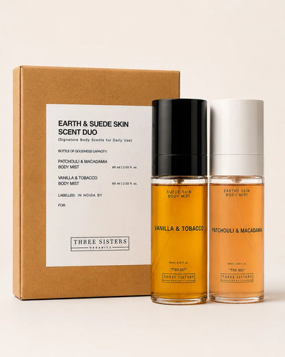 Three Sisters Organics | Earth & Suede Skin Body Mist Duo