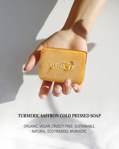 Nurvi Turmeric Saffron Cold Pressed Soap